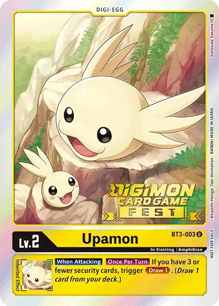 Upamon [Bt3-003] (Digimon Card Game Fest 2022) [Release Special Booster Promos] 1