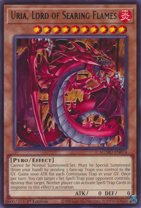 Uria, Lord Of Searing Flames [Mzmu-En074] Rare 1