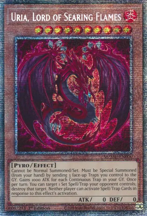 Uria, Lord Of Searing Flames (Starlight Rare) [Mzmu-En000] Starlight Rare 1