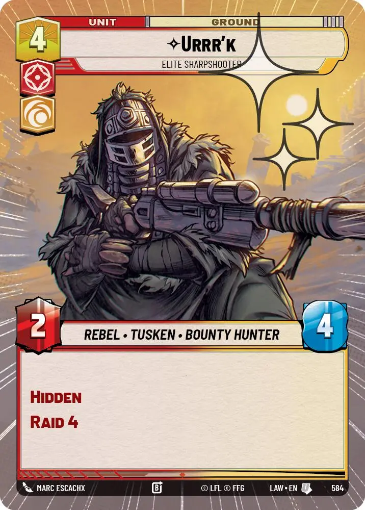 Urrr'k - Elite Sharpshooter (584) (Hyperspace Foil) (584) [A Lawless Time] 1