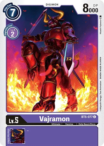 Vajramon [Bt5-077] [Battle Of Omni] 1