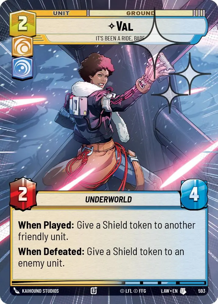 Val - It's Been A Ride, Babe (593) (Hyperspace Foil) (593) [A Lawless Time] 1