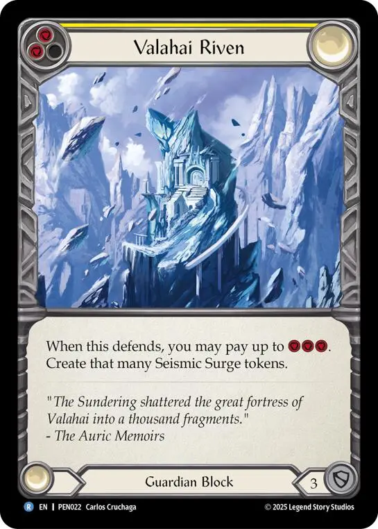 Valahai Riven (Yellow) (Regular) [Pen022] (Compendium Of Rathe) 1