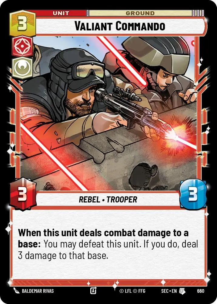 Valiant Commando (660) (Foil) (660) [Secrets Of Power] 1