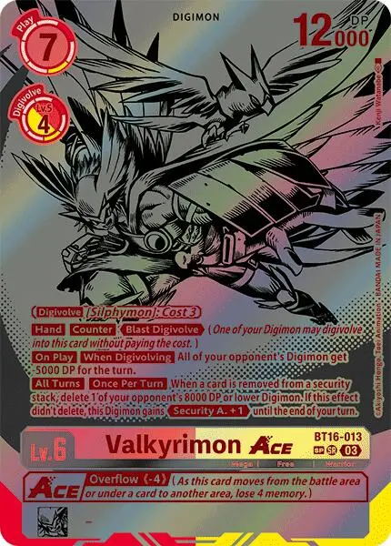Valkyrimon Ace [Bt16-013] (Textured) [Beginning Observer] 1