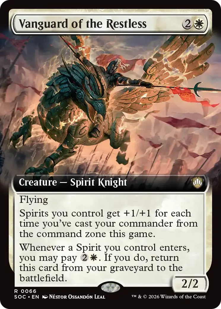 Vanguard Of The Restless (Extended Art) [Secrets Of Strixhaven Commander] 1