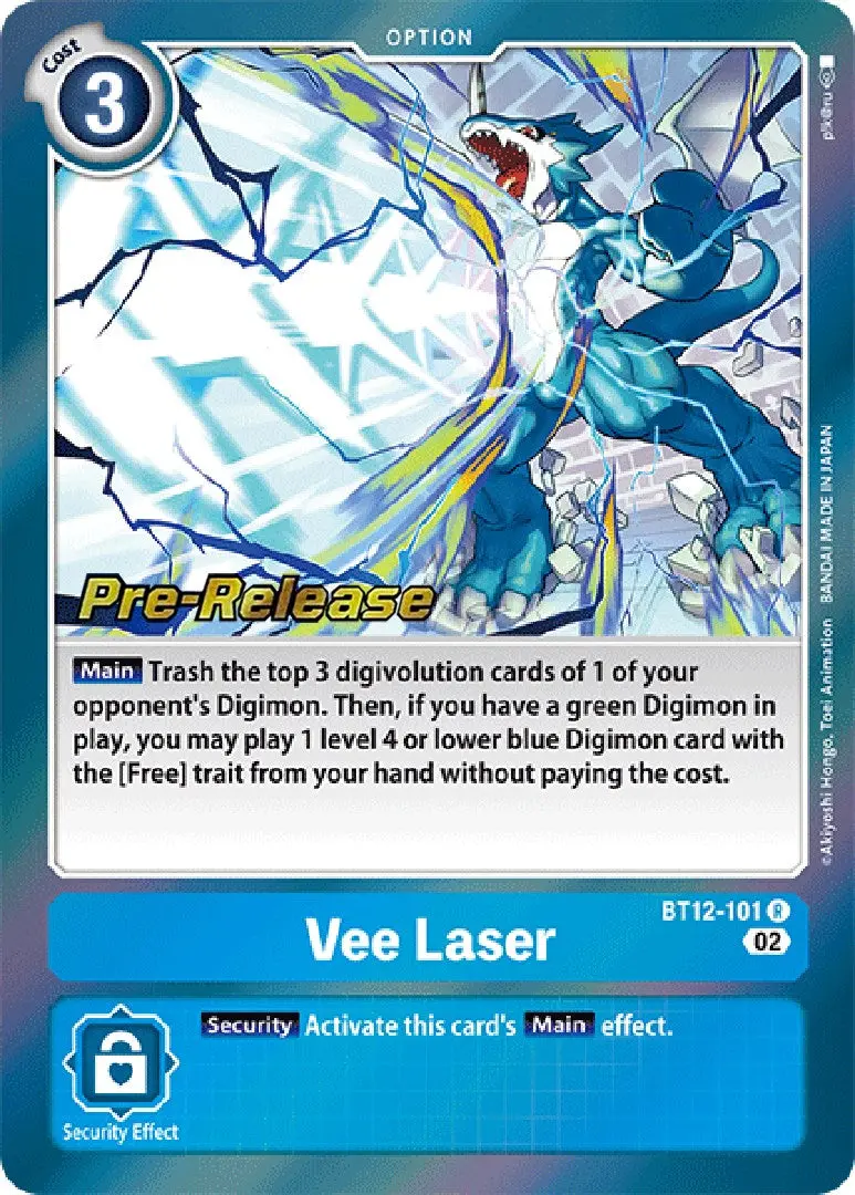 Vee Laser [Bt12-101] [Across Time Pre-Release Cards] 1