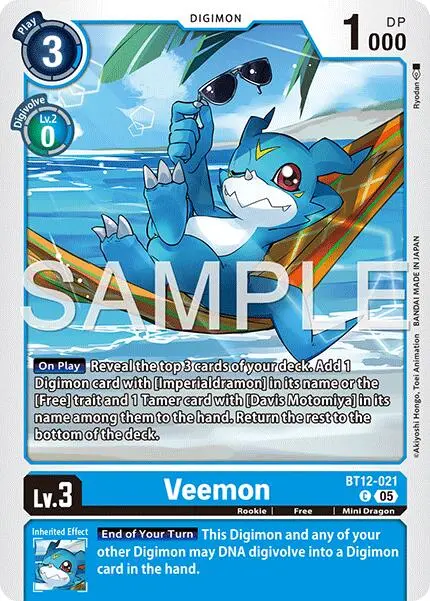 Veemon [Bt12-021] [Advanced Booster Digimon Generation] 1