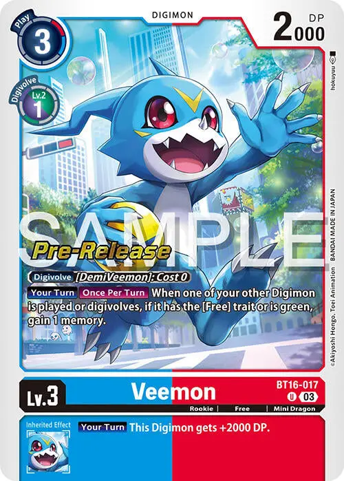 Veemon [Bt16-017] [Beginning Observer Pre-Release Promos] 1