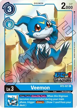 Veemon [Bt2-021] (Dc-1 Grand Prix) [Release Special Booster Promos] 1
