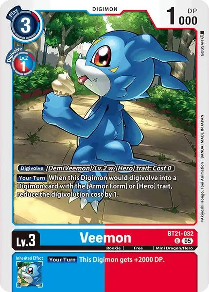Veemon [Bt21-032] [World Convergence] 1