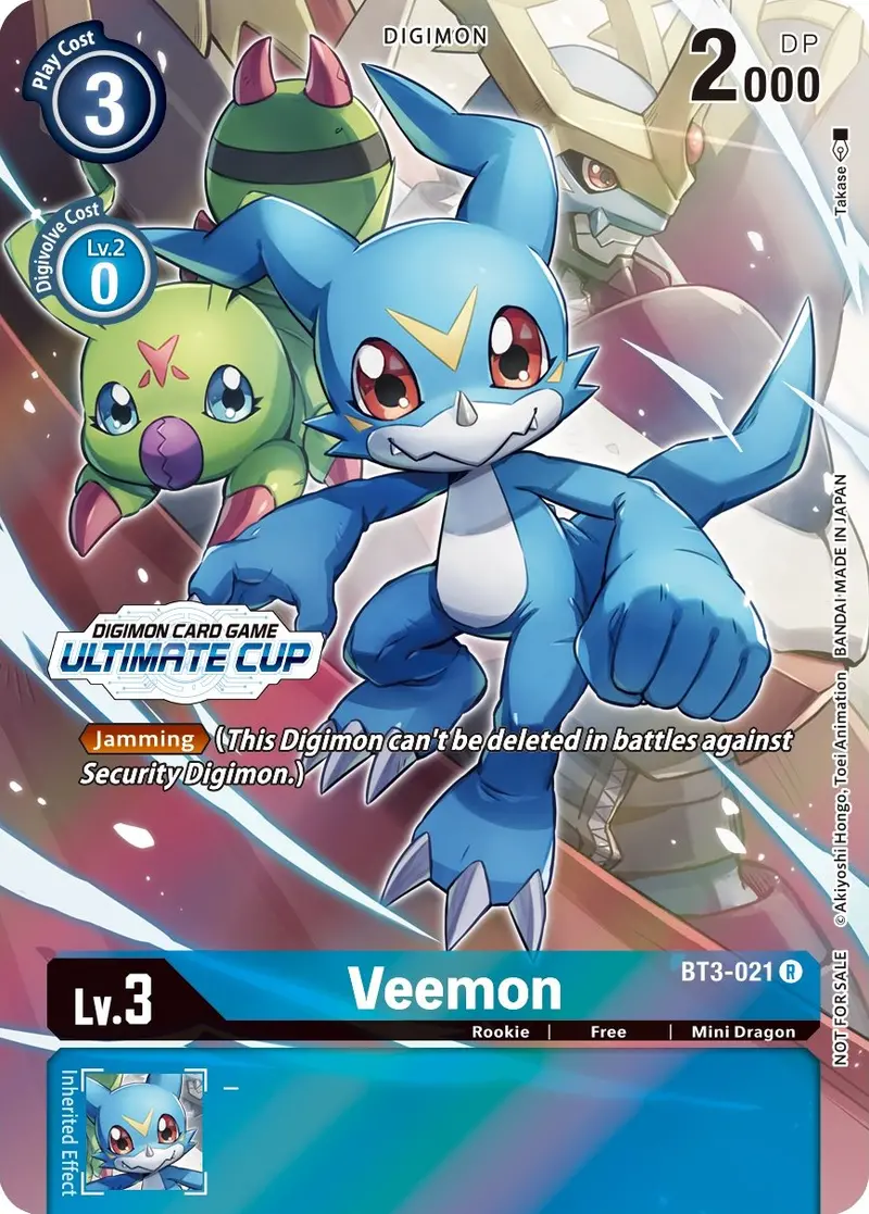 Veemon [Bt3-021] (April Ultimate Cup 2022) [Release Special Booster Promos] 1