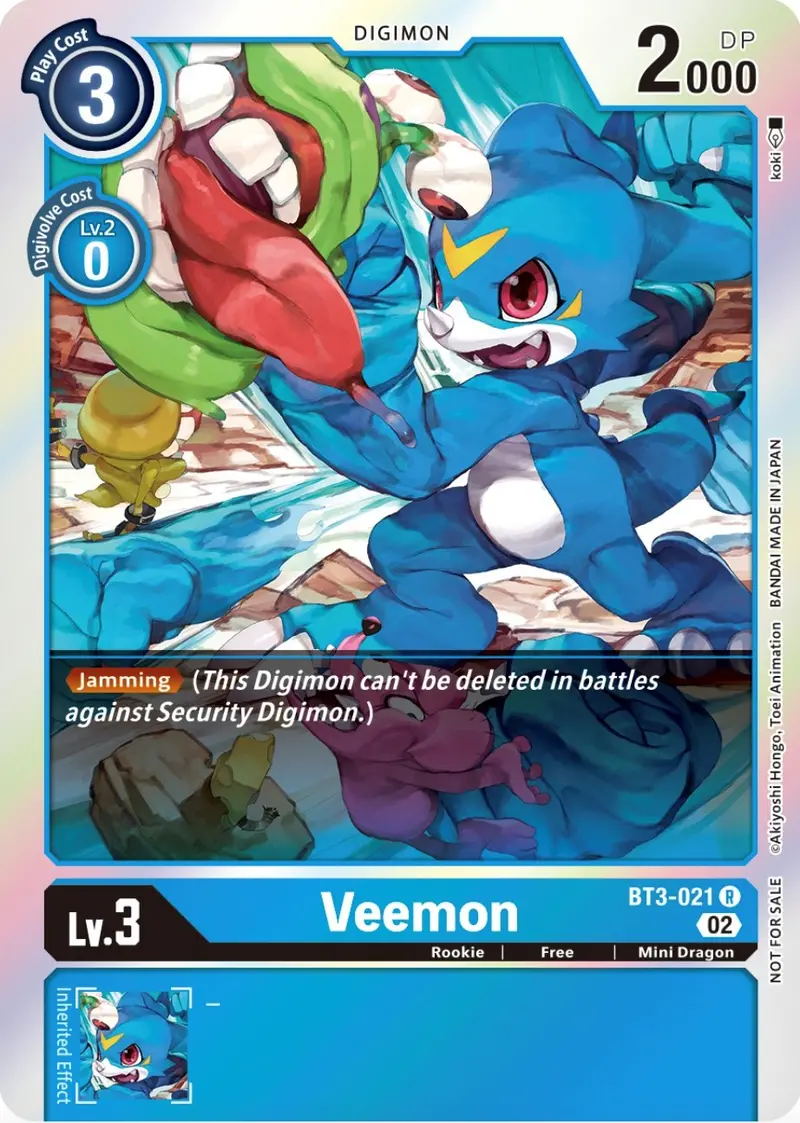 Veemon [Bt3-021] (Official Tournament Pack Vol.8) [Release Special Booster Promos] 1