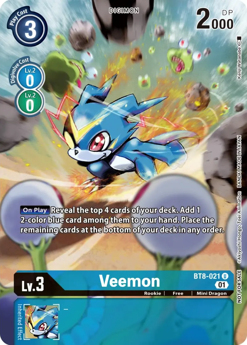 Veemon [Bt8-021] (Dimensional Phase Pre-Release Pack) [New Awakening Promos] 1