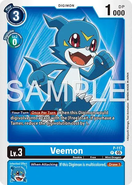 Veemon [P-117] - P-117 (Reprint) [Advanced Booster Digimon Generation] 1