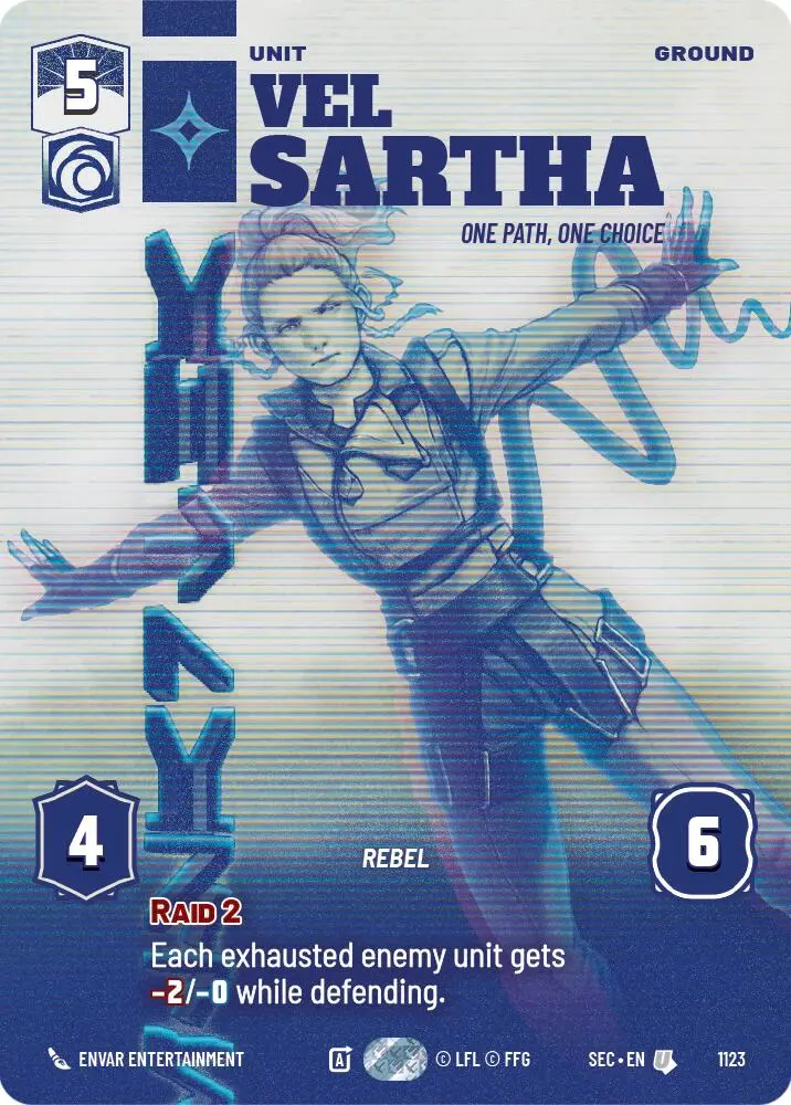 Vel Sartha - One Path, One Choice (Prestige Foil) (1123) (1123) [Secrets Of Power] 1