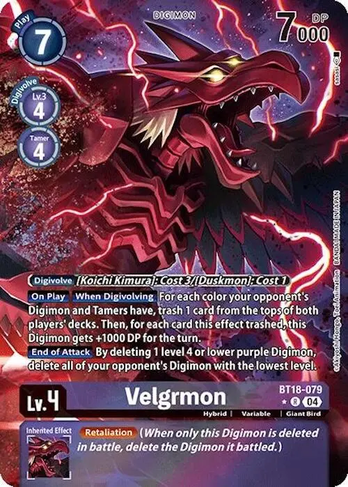 Velgrmon [Bt18-079] (Alternate Art) [Release Special Booster Ver.2.0] 1