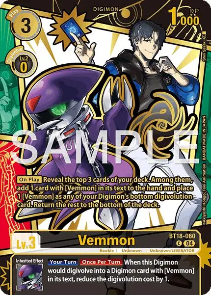 Vemmon [Bt18-060] (Rare Pull) [Dawn Of Liberator] 1