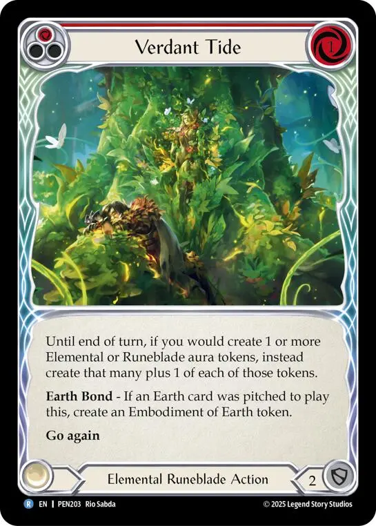 Verdant Tide (Red) (Regular) [Pen203] (Compendium Of Rathe) 1