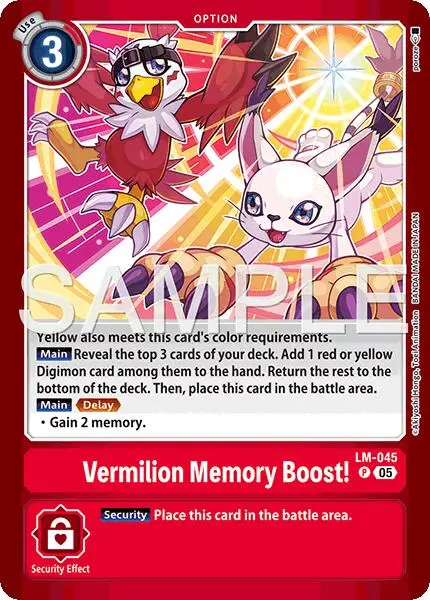 Vermillion Memory Boost! [Lm-045] (Limited Card Pack -Billion Bullet-) [Limited Card Pack -Billion Bullet-] 1