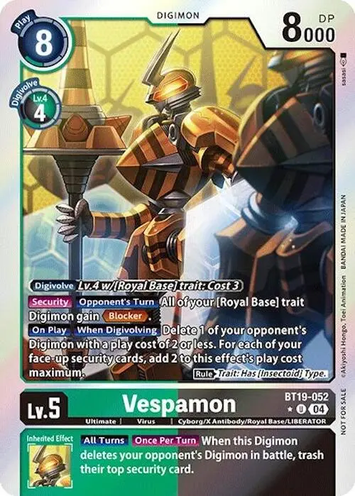 Vespamon [Bt19-052] (Release Special Booster Ver.2.0: Box Promotion Pack) [Release Special Booster Ver.2.0] 1