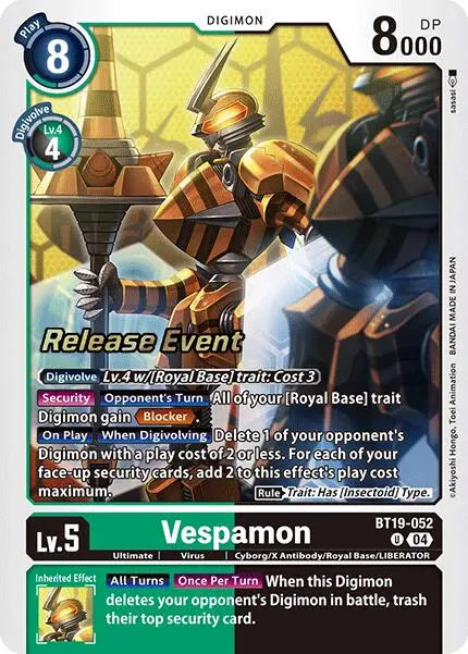 Vespamon [Bt19-052] [Release Special Booster Ver.2.0 Promos] 1