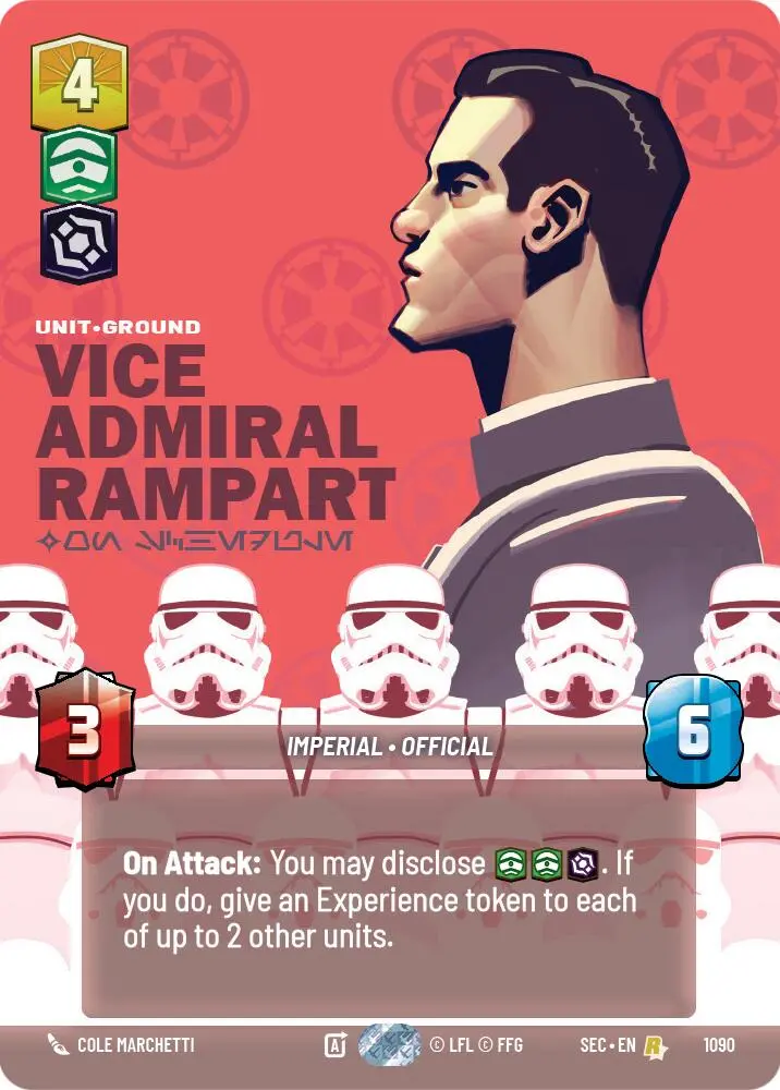 Vice Admiral Rampart - On Schedule (Prestige Foil) (1090) (1090) [Secrets Of Power] 1