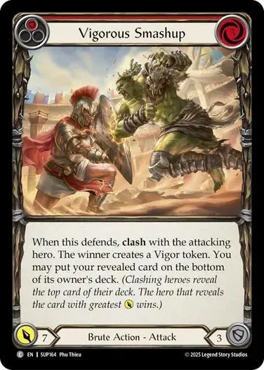 Vigorous Smashup (Red) [Sup164] (Super Slam)  Rainbow Foil 1