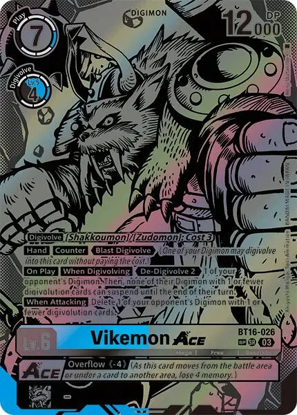 Vikemon Ace [Bt16-026] (Textured) [Beginning Observer] 1