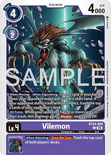 Vilemon [Bt24-069] [Time Stranger] 1