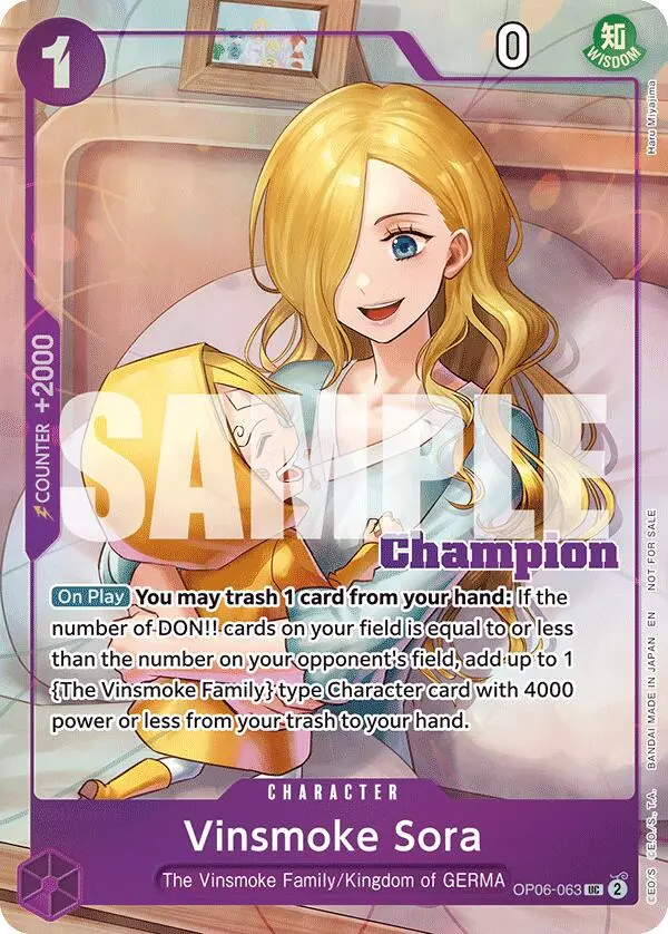 Vinsmoke Sora (Cs 25-26 Winner Card Set 2) [One Piece Promotion Cards] 1