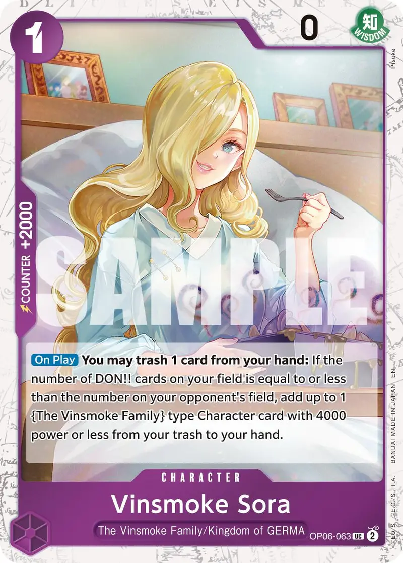 Vinsmoke Sora (Pirate Foil) [Premium Booster -The Best- Vol. 2] 1