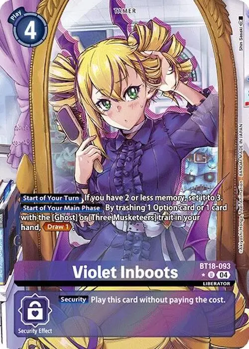 Violet Inboots [Bt18-093] (Alternate Art) [Release Special Booster Ver.2.0] 1