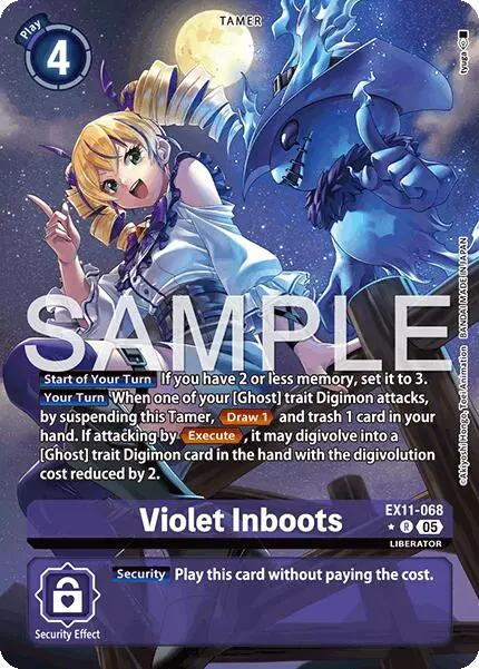 Violet Inboots [Ex11-068] (Alternate Art) [Dawn Of Liberator] 1