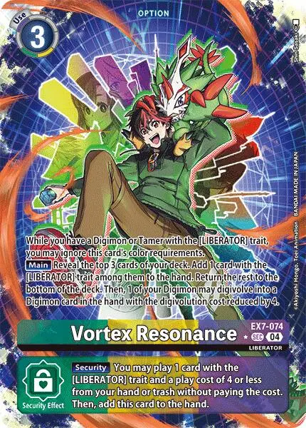 Vortex Resonance [Ex7-074] (Alternate Art) [Digimon Liberator] 1