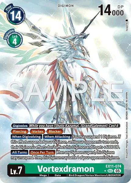 Vortexdramon [Ex11-074] (Alternate Art) [Dawn Of Liberator] 1