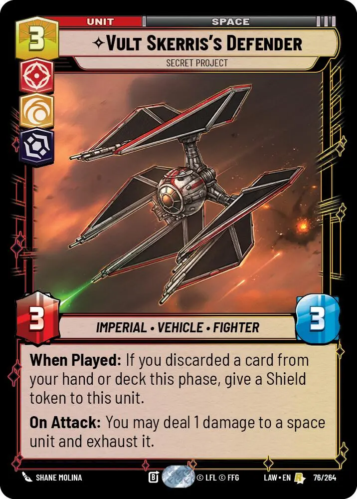 Vult Skerris's Defender - Secret Project (76/264) (76/264) [A Lawless Time] 1