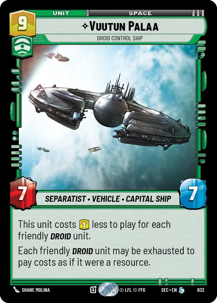 Vuutun Palaa - Droid Control Ship (Foil) (632) (632) [Secrets Of Power] 1