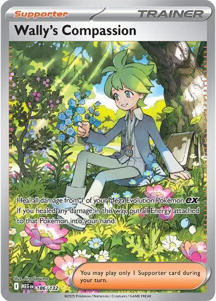 Wally's Compassion (186/132) [Mega Evolution: Base Set] 1