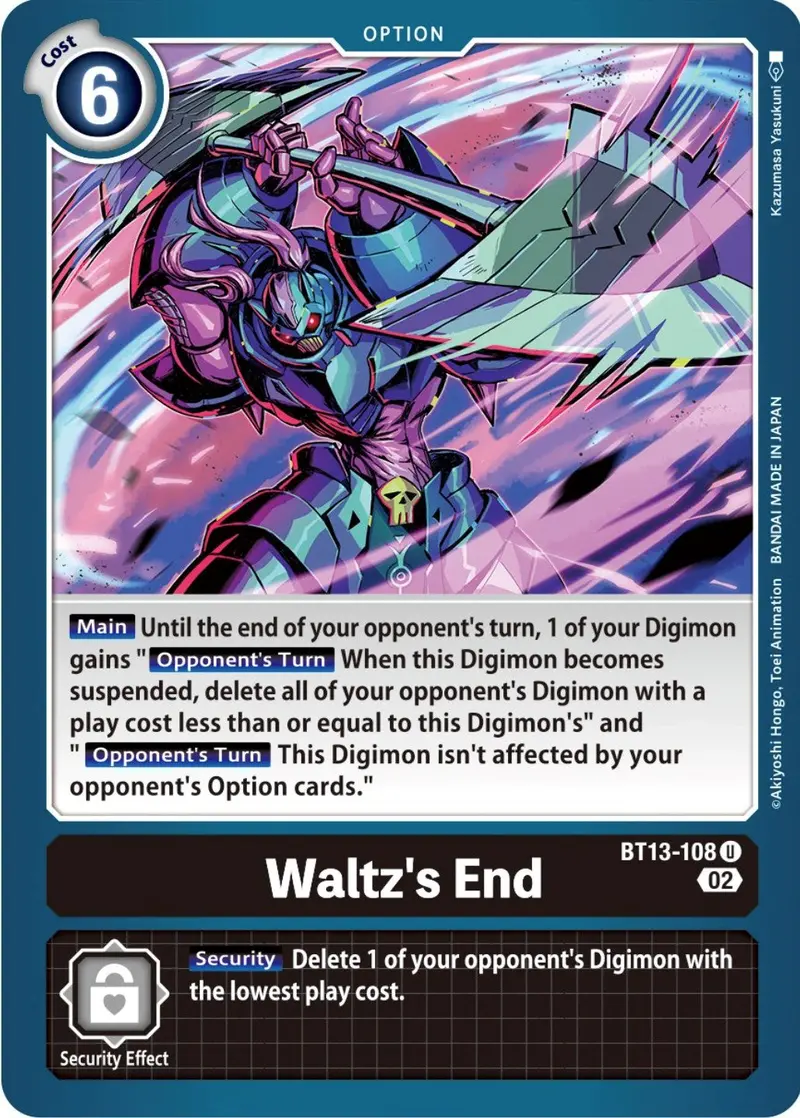 Waltz's End [Bt13-108] [Versus Royal Knights Booster] 1