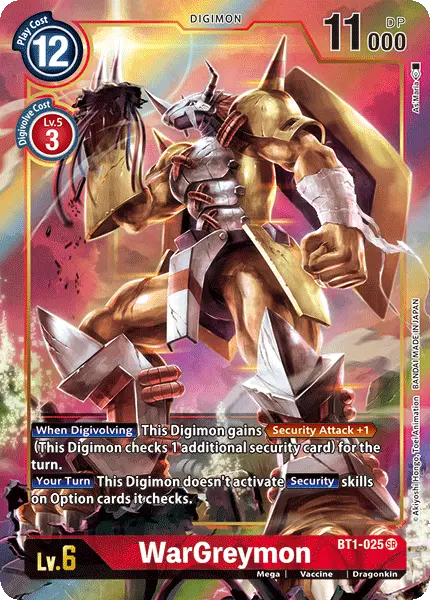 Wargreymon [Bt1-025] (Alternate Art) [Release Special Booster Ver.1.0] 1