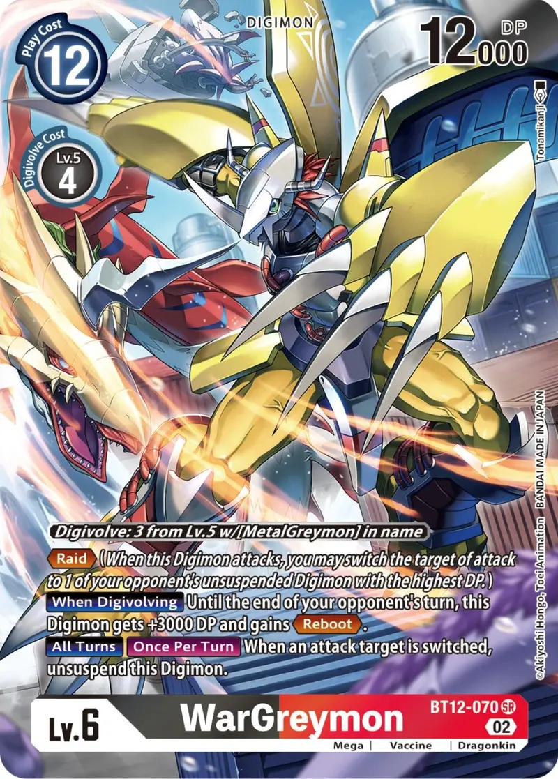 Wargreymon [Bt12-070] (Alternate Art) [Across Time] 1