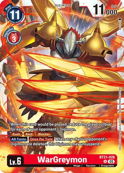 Wargreymon [Bt21-026] [World Convergence] 1