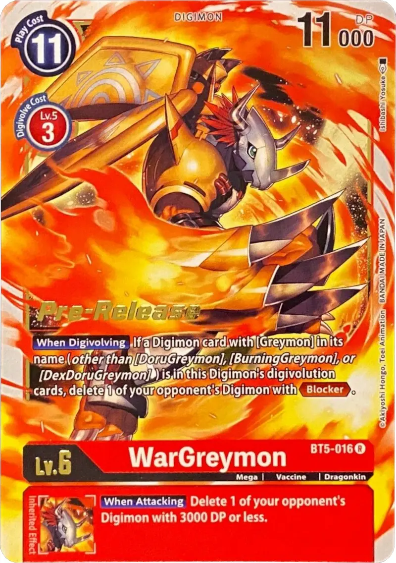 Wargreymon [Bt5-016] [Battle Of Omni Pre-Release Promos] 1