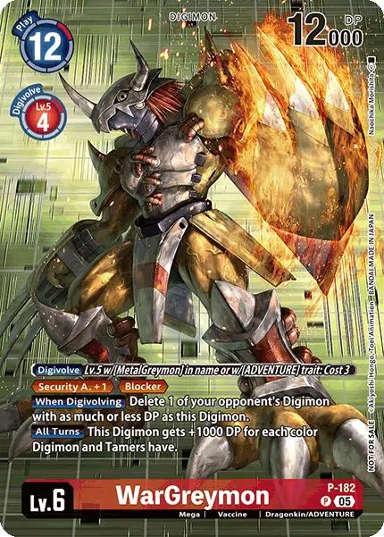Wargreymon [P-182] (Bt-21: Illustration Celebration Pack) [World Convergence] 1