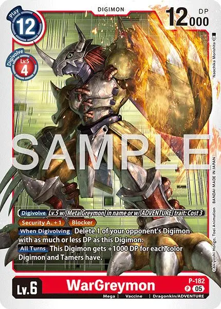 Wargreymon [P-182] (Reprint) [Advanced Booster Digimon Generation] 1