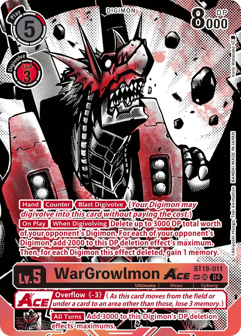 Wargrowlmon Ace [Bt19-011] (Textured) [Release Special Booster Ver.2.5] 1