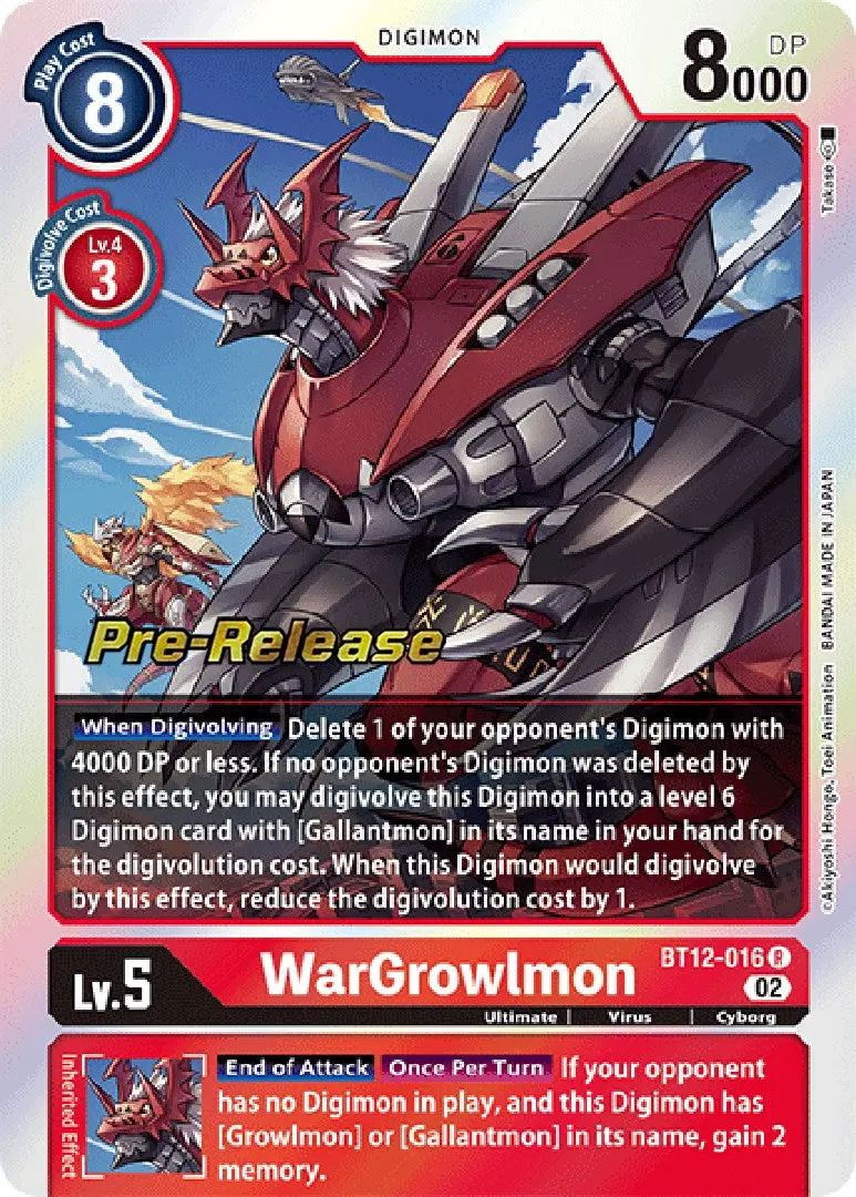 Wargrowlmon [Bt12-016] [Across Time Pre-Release Cards] 1