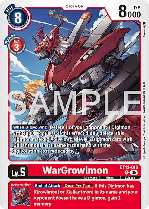Wargrowlmon [Bt12-016] [Advanced Booster Digimon Generation] 1