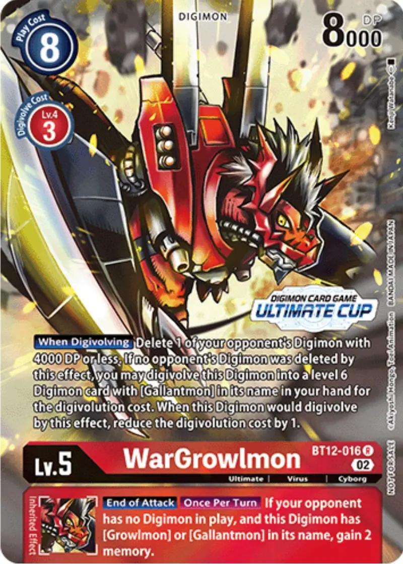 Wargrowlmon [Bt12-016] (Ultimate Cup) [Across Time Promos] 1